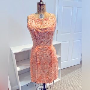Barbara Gerwit paisley print knit sleeveless dress size small